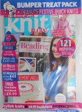 Knit Now magazine #188 2025. 121 patterns + Bumper Treat pack + Peanuts & labels