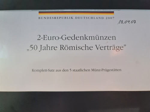 Euro gedenkmünzensatz 50 - euro,