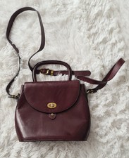 Etienne Aigner Rot Vintage Leder Hand Schulter Henkel Tasche Crossbody Bordeaux