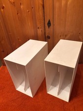 REGAL 2 SCHALLPLATTENSTÄNDER LP AUFBEWAHRUNGS BOX TOLLES DESIGN WEISS ARCHIV