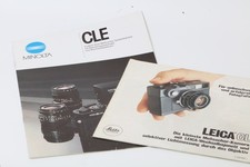Minolta CLE Leica CL Broschüre Prospekt A4 A5