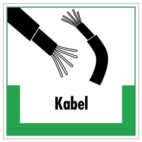 Aufkleber abfallkennzeichnung - aufkleber,