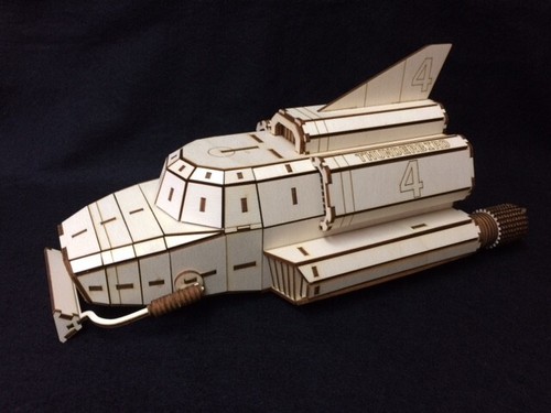 Laser cut wooden tb4 - laser, 3d