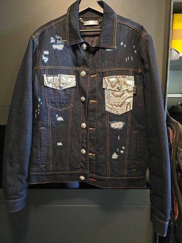 Philipp plein jeansjacke l - jeansjacke, gr