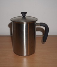 Tchibo manueller Milchaufschäumer / Milchtopf / Conran / Edelstahl