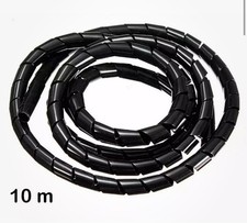 Kabelspirale Spiralschlauch Kabelschutz Kanal zuschneidbar 10 m 4-50 MM Schwarz