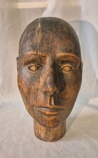 Skulptur Holz Antik Kopf