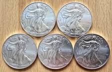 5 x 1 US-Dollar American Eagle