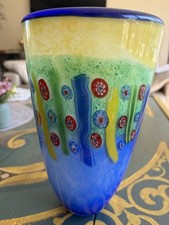 Seltene Murano Glas Vase
