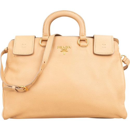 Prada beige deerskin leather - deerskin,
