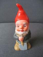 Alter Gartenzwerg 13 cm groß (HEISSNER ?)  Nr. 905 Kunststoff