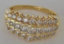 Neu Stufenring Brillanten 585