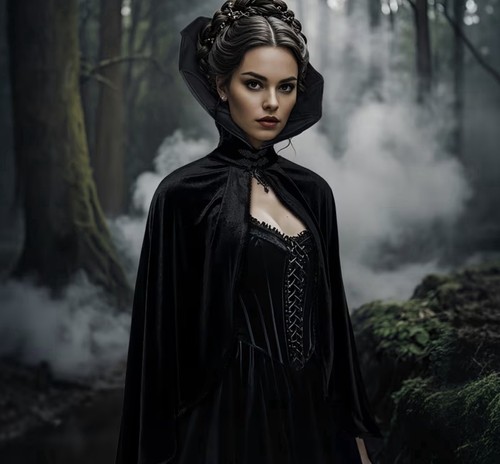 Gothic vampir umhang - gothic,