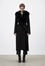 Zara manteco langer wollmantel - zara,