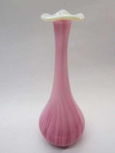 Vase opal glas milchglas rosa - vase,