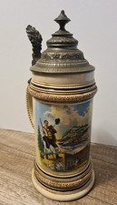 Jugendstil Keramik Bierkrug