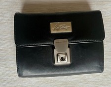 High Society große  Geldbörse Geldbeutel Portemonnaie schwarz 14,5 x 12 cm 