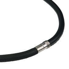 Ernstes Design Edvita Kette K135 SW Leder Halskette 40 - 50 cm Collier Edelstahl