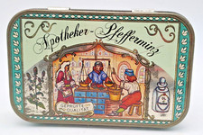 Apotheken Pfefferminz Blechdose Vintage ca. 2x6x9cm zum Aufklappen