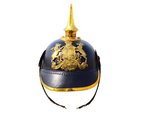 Leder preußischer pickelhaube - leder,