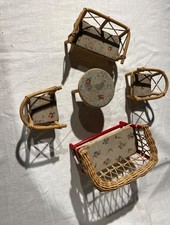 Puppenstuben Sommermöbel 50er Jahre - Konvolut