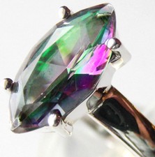 Mystik Topas-Ring, 925er Sil