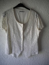 BIBA Damen Bluse 40 - 42 weiß