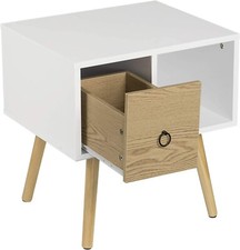 Nachttisch Nachtkommode Nachtschrank Beistelltisch Sofatisch Holz rst72ws