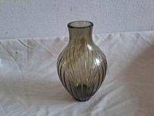 Rauchglas Vase 50er Jahre mit