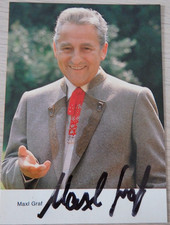 Autogramm deutscher Sänger und Schauspieler Maxl Graf (124240)