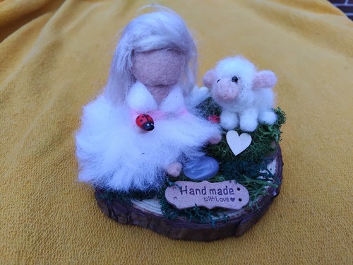 Handarbeit filzpuppe schaf - handarbeit,