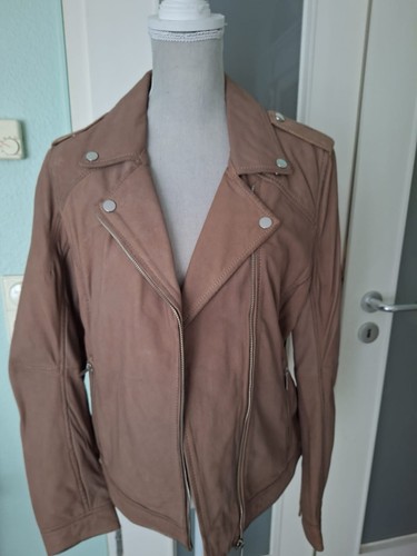 Hellbraune lederjacke von - hellbraune,