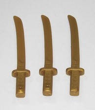 3 x KATANA SCHWERT GOLD PLAYMOBIL Waffen zu Samurai Ninja Krieger Asien W18
