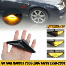Paar   LED Seitenblinker Blinker Schwarz Für Ford Mondeo Focus MK1 MK3