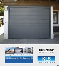 Sektionaltor mit E-Antrieb Garagentor Rolltor Sectionaltor Teckentrup Garage GSW