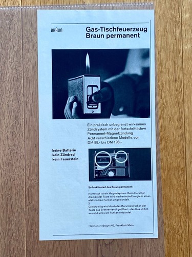 Braun tischfeuerzeug permanent - braun,