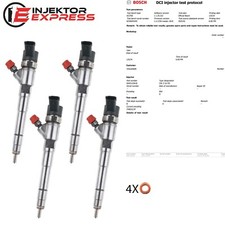 4x 0445110418 Einspritzdüse Iveco Fiat Citroen Peugeot 2.3D 0445110520 504389548