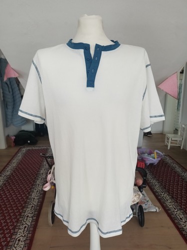 Weiß blaues vintage - weiß-blaues, vintage-tshirt
