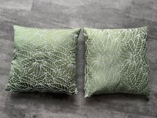 2 Zierkissen - Dekokissen - Grün Blätter - Kopfkissen - 40x40cm