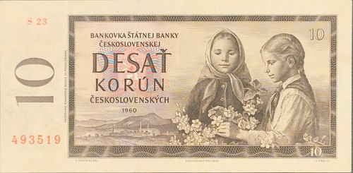 Tschechoslowakei banknote - banknote, 10