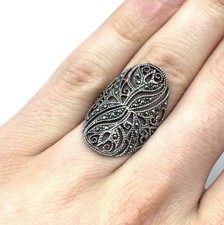 925 Silber Ring Markasit