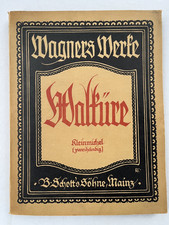 Noten.  R. Wagner.  Walküre