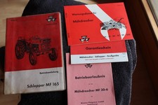 Konvolut Massey Ferguson Betriebsanleitung Traktor MF165 Betriebserlaubnis MF 30