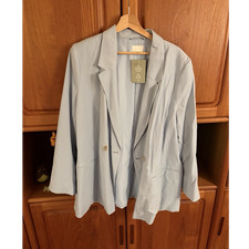 Damen Blazer oversize hellblau