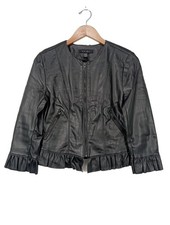 AMISU Kunstlederjacke Damen Jacke Gr. DE 36 schwarz Casual-Look