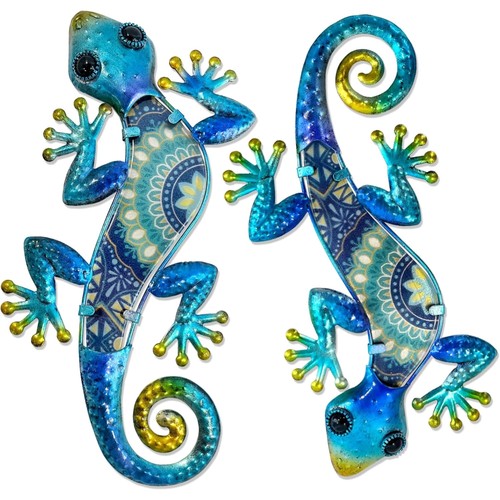 Metall wandbild gecko - metall-wandbild,
