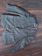 Sakko B.O.C. Weidenmann Grünbraun 100% Schurwolle Fischgrat Größe L/ 27