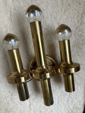 Wandleuchte Messing 3flammig