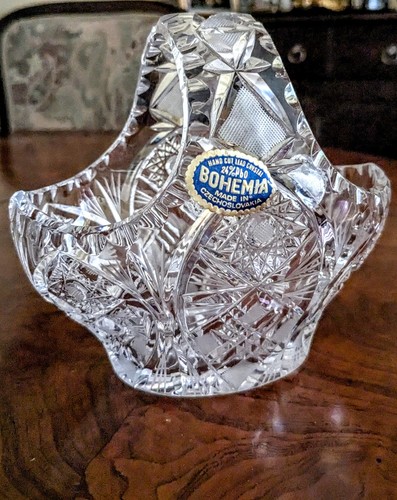 Vintage bohemia bleikristall - vintage,