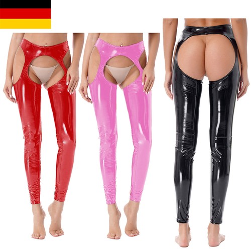 Damen wetlook kunstleder - de,